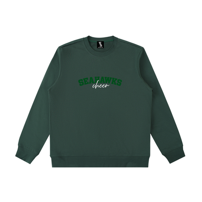 Cursive Seahawks Essential Heavyweight Crewneck Sweatshirt