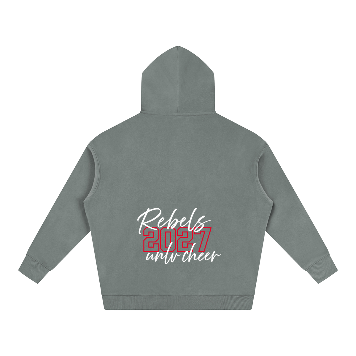 Cursive Front UNLV Oversize Fleeced Hoodie