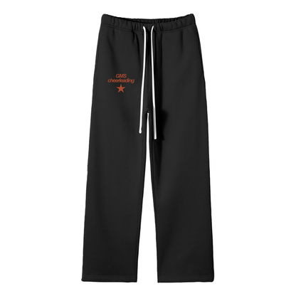 Star Unisex Solid Color Fleece Straight Leg Pants