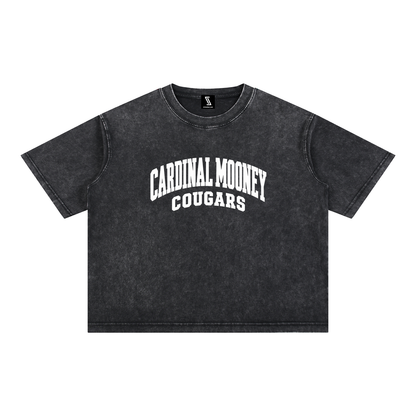 Basic 2 White Cardinal Mooney Mineral Wash Boxy Cotton T-Shirt