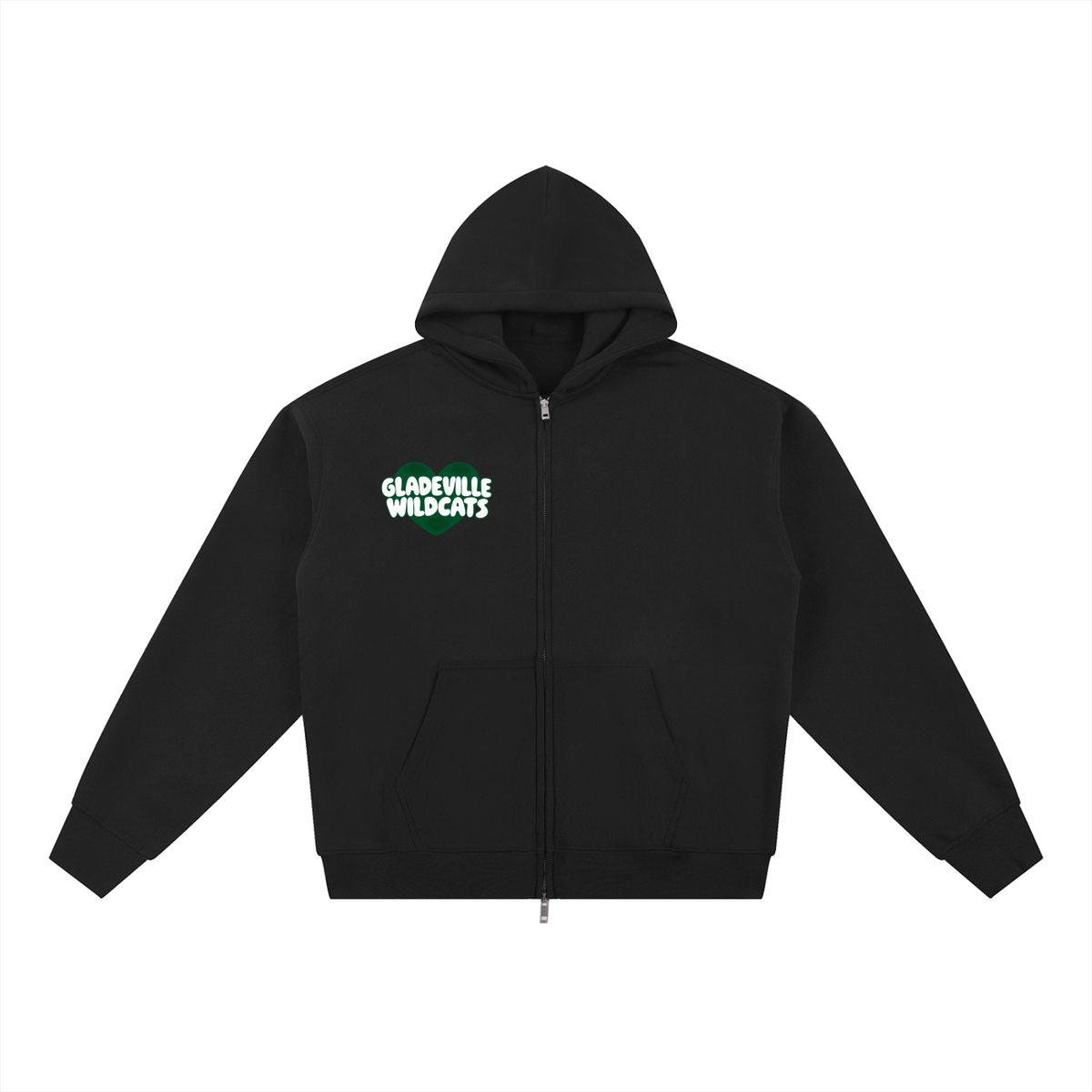 Simple Gladeville Essential Fleece Zip-Through Hoodie