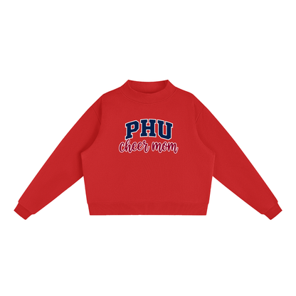 Cheer Mom Palm Harbor Essential Fleece Mock-Neck Crew Sweatshirt (printed)