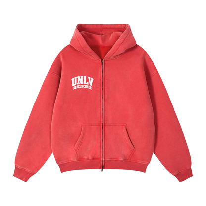 Zip-Through Boxy Fleece Hoodie