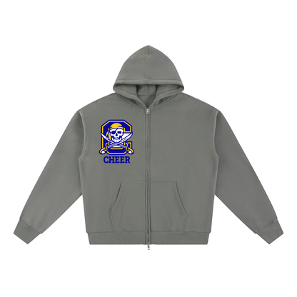 Simple Cyprus Essential Fleece Zip-Through Hoodie