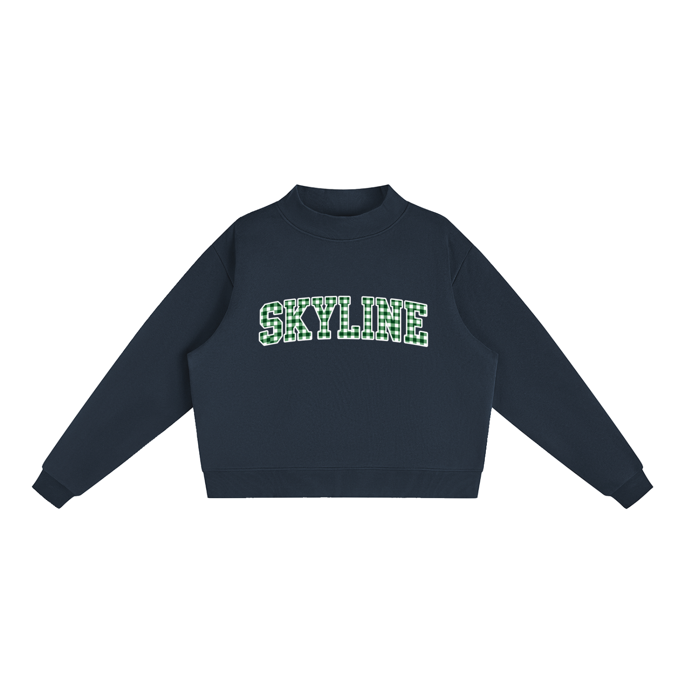 Essential Fleece Mock-Neck Crew Sweatshirt