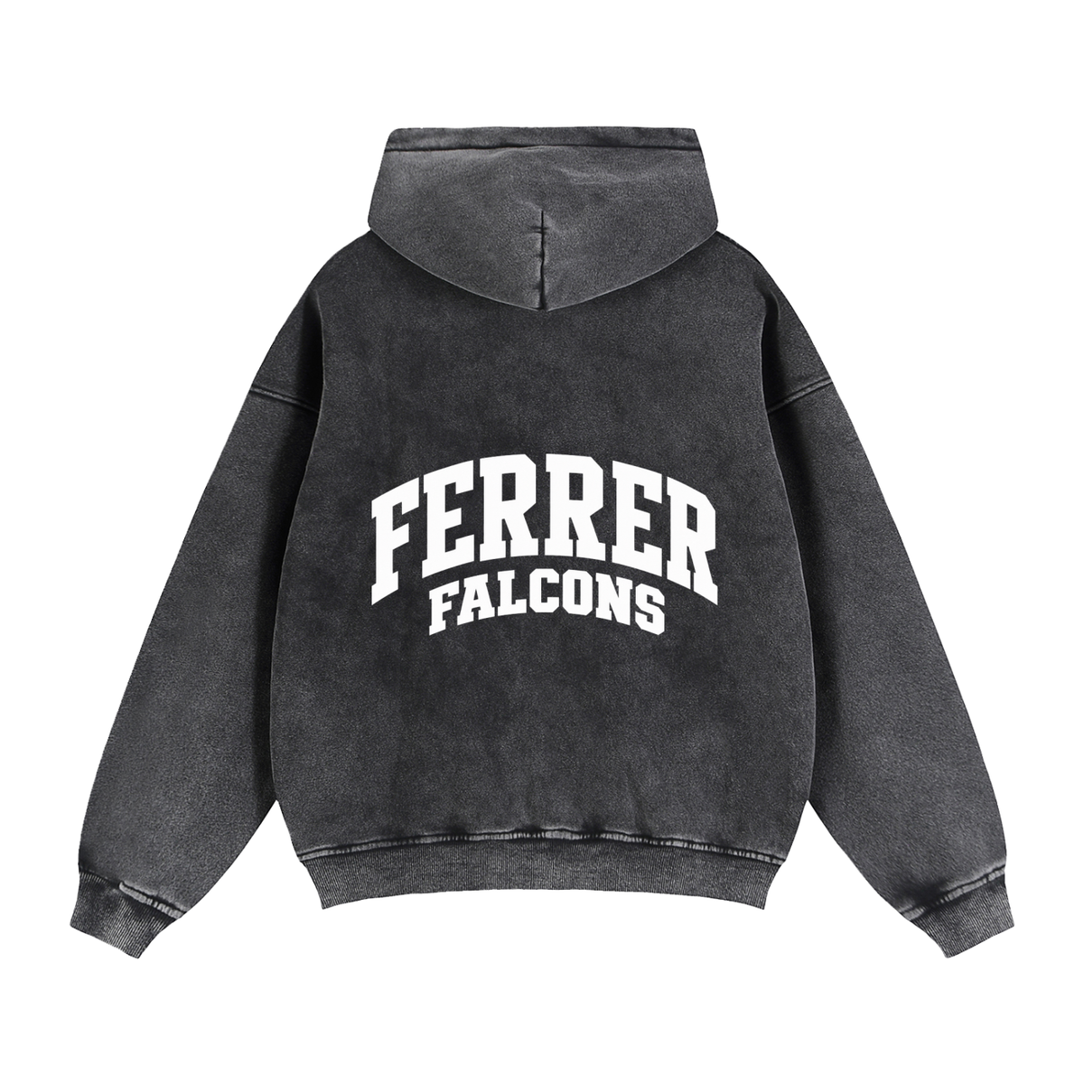 Basic 2 White St Vincent Ferrer Zip-Through Boxy Fleece Hoodie