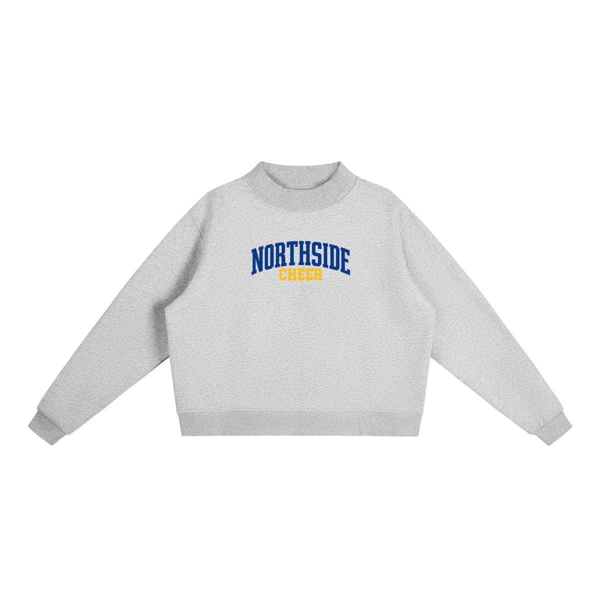 Basic 1 Northside Essential Fleece Mock-Neck Crew Sweatshirt (printed)