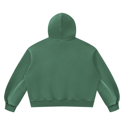 Unisex Vintage Wash Boxy Fleece Hoodie