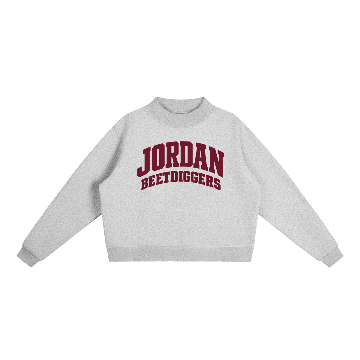 Basic 2 Jordan Essential Fleece Mock-Neck Crew Sweatshirt (printed)