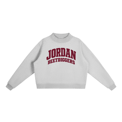 Basic 2 Jordan Essential Fleece Mock-Neck Crew Sweatshirt (printed)