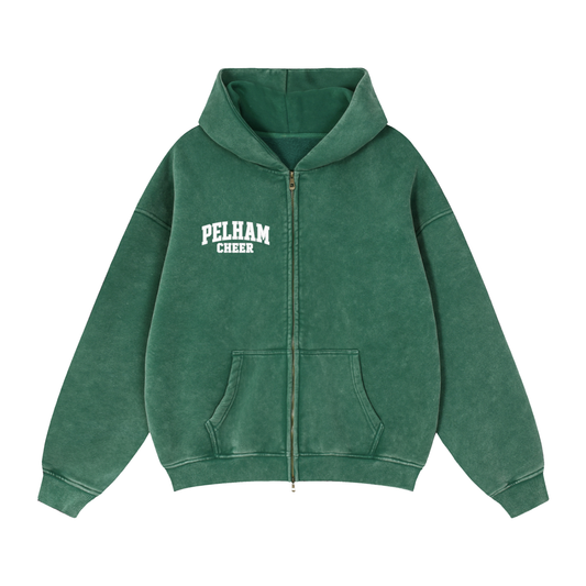 Zip-Through Boxy Fleece Hoodie