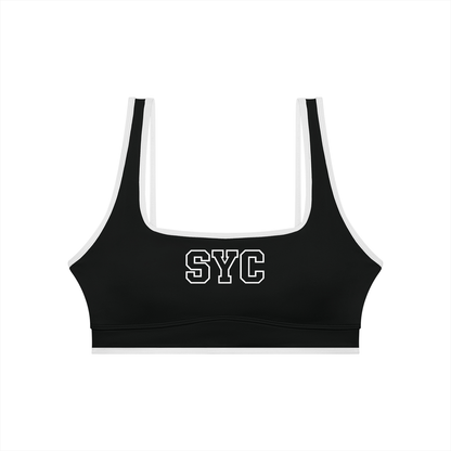 Basic 4 Seahawks Women's Color Block Yoga Sports Bra