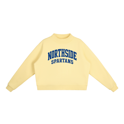 Basic 2 Northside Essential Fleece Mock-Neck Crew Sweatshirt (printed)