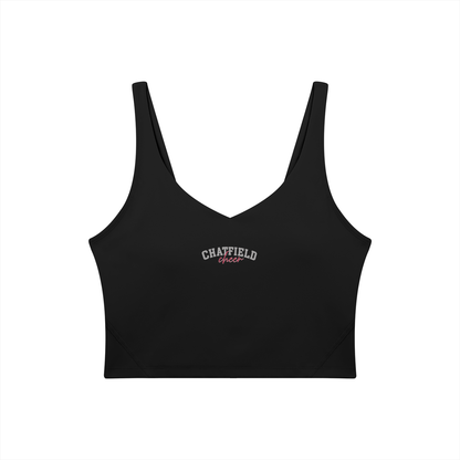 Cursive Chatfield Women's V-Neck Yoga Sports Bra
