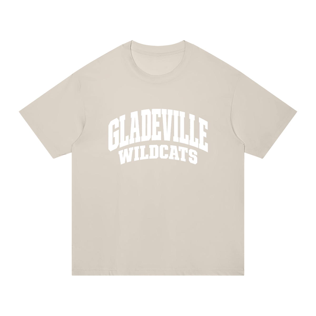 Basic 2 White Gladeville Unisex Regular Fit Cotton T-Shirt