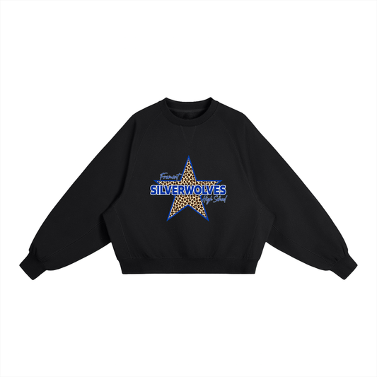 Leopard Star Boxy Sweatshirt
