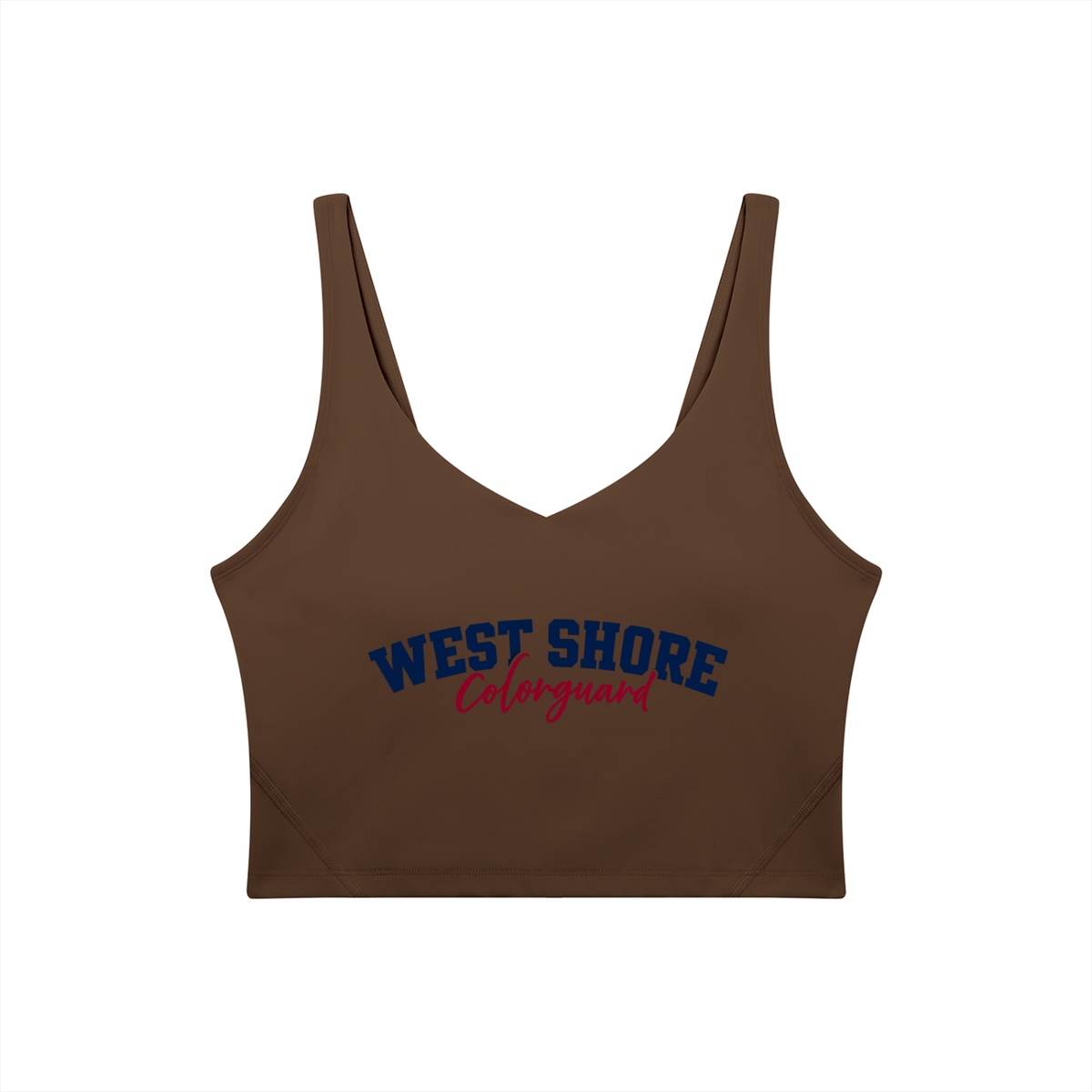 Cursive West Shore Women's V-Neck Yoga Sports Bra