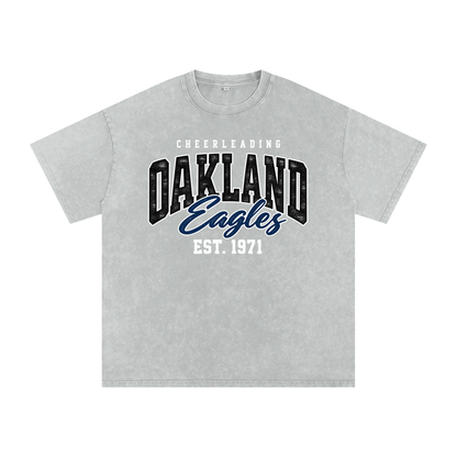 Vintage Oakland Middle Snow Washed Oversized Cotton T-Shirt
