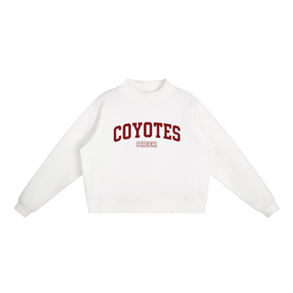 Essential Fleece Mock-Neck Crew Sweatshirt