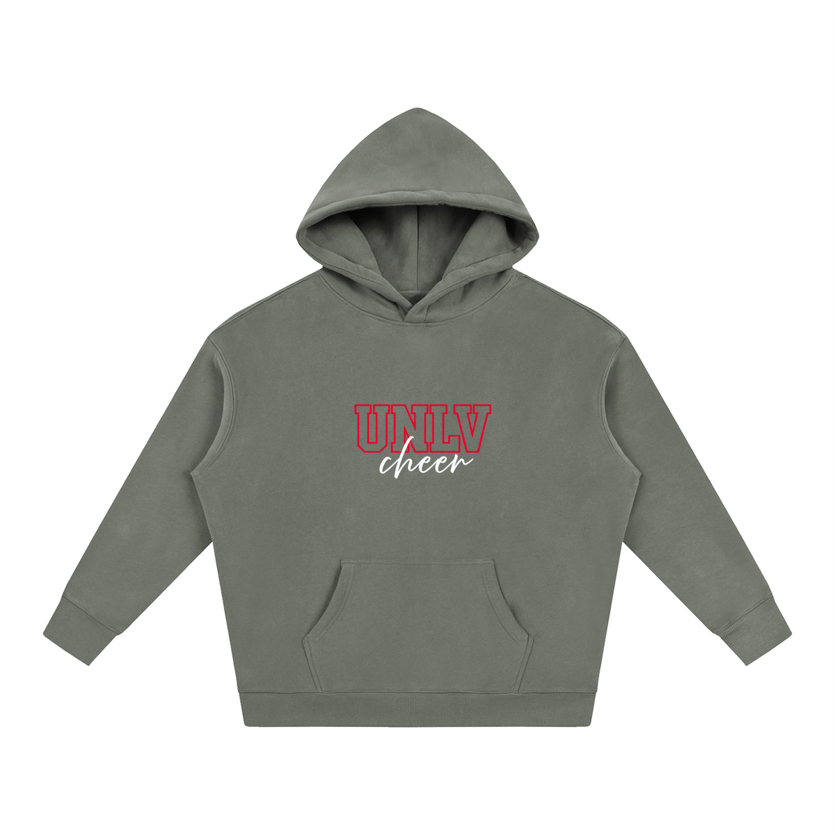Cursive Front UNLV Oversize Fleeced Hoodie