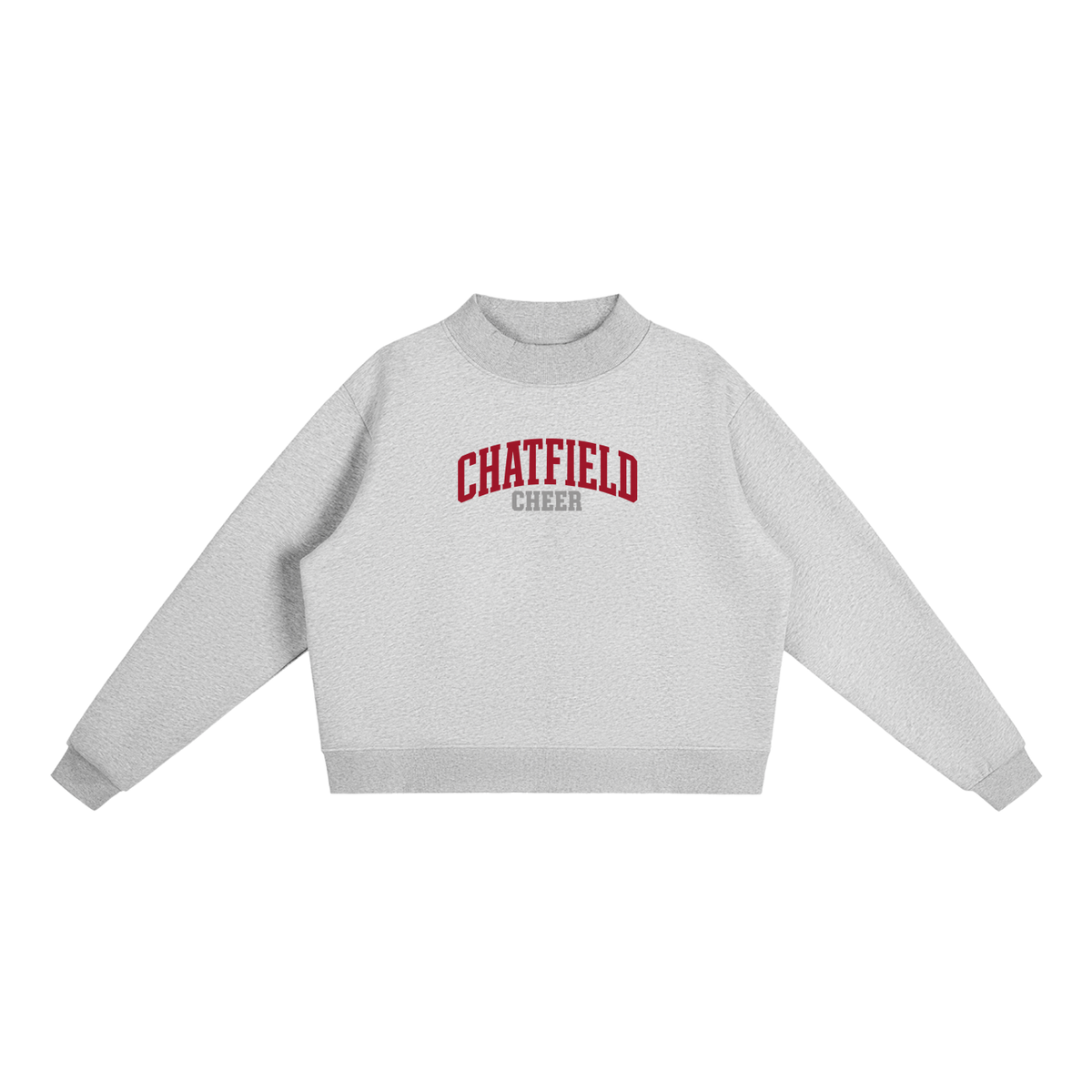 Basic 1 Chatfield Essential Fleece Mock-Neck Crew Sweatshirt (printed)