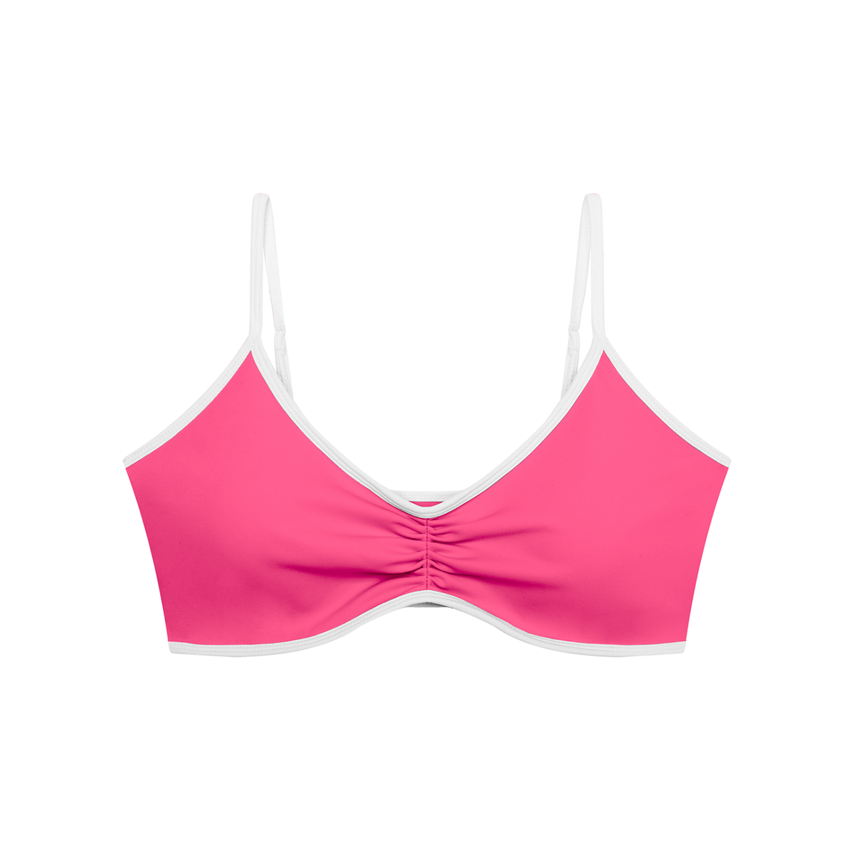 Strive Ruched V-Neck Sports Bra