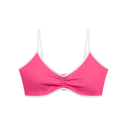Strive Ruched V-Neck Sports Bra