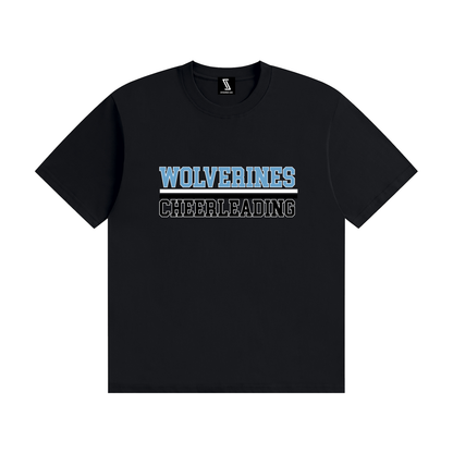 Wolverines Cheerleading Block Tee