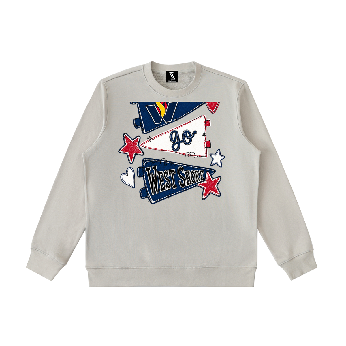 Lets Go West Shore Essential Heavyweight Crewneck Sweatshirt