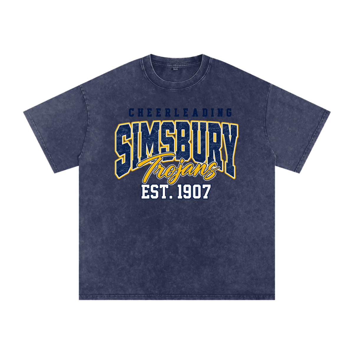 Vintage Simsbury Snow Washed Oversized Cotton T-Shirt