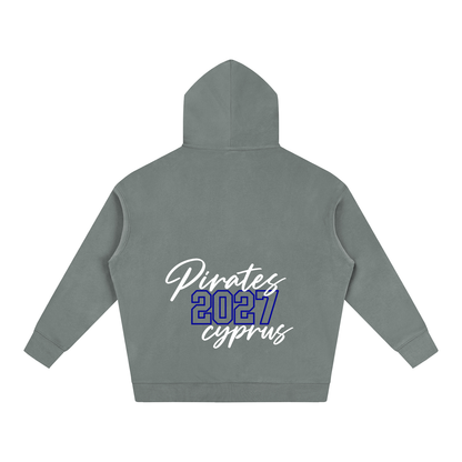 Cursive Front Cyprus Oversize Fleeced Hoodie