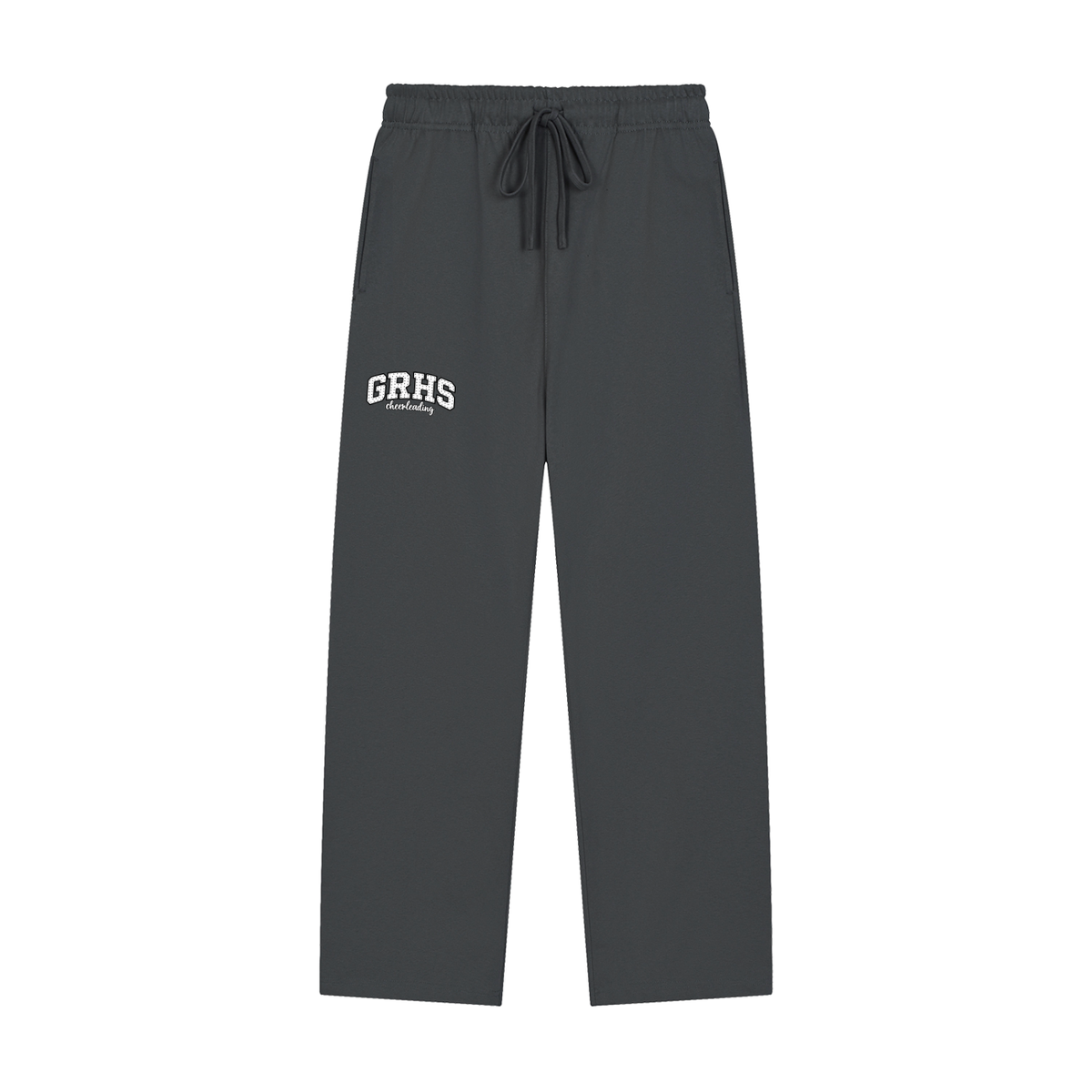 Solid Color Straight-Leg Sweatpants