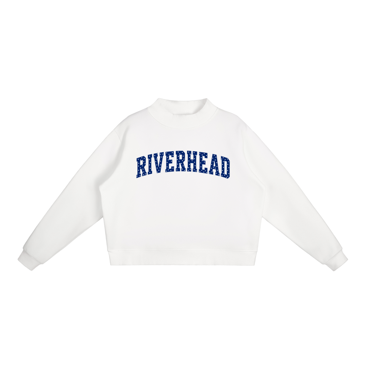 Essential Fleece Mock-Neck Crew Sweatshirt