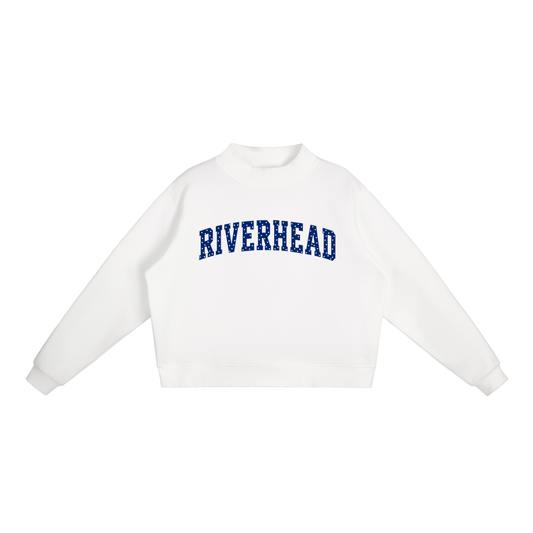 Essential Fleece Mock-Neck Crew Sweatshirt