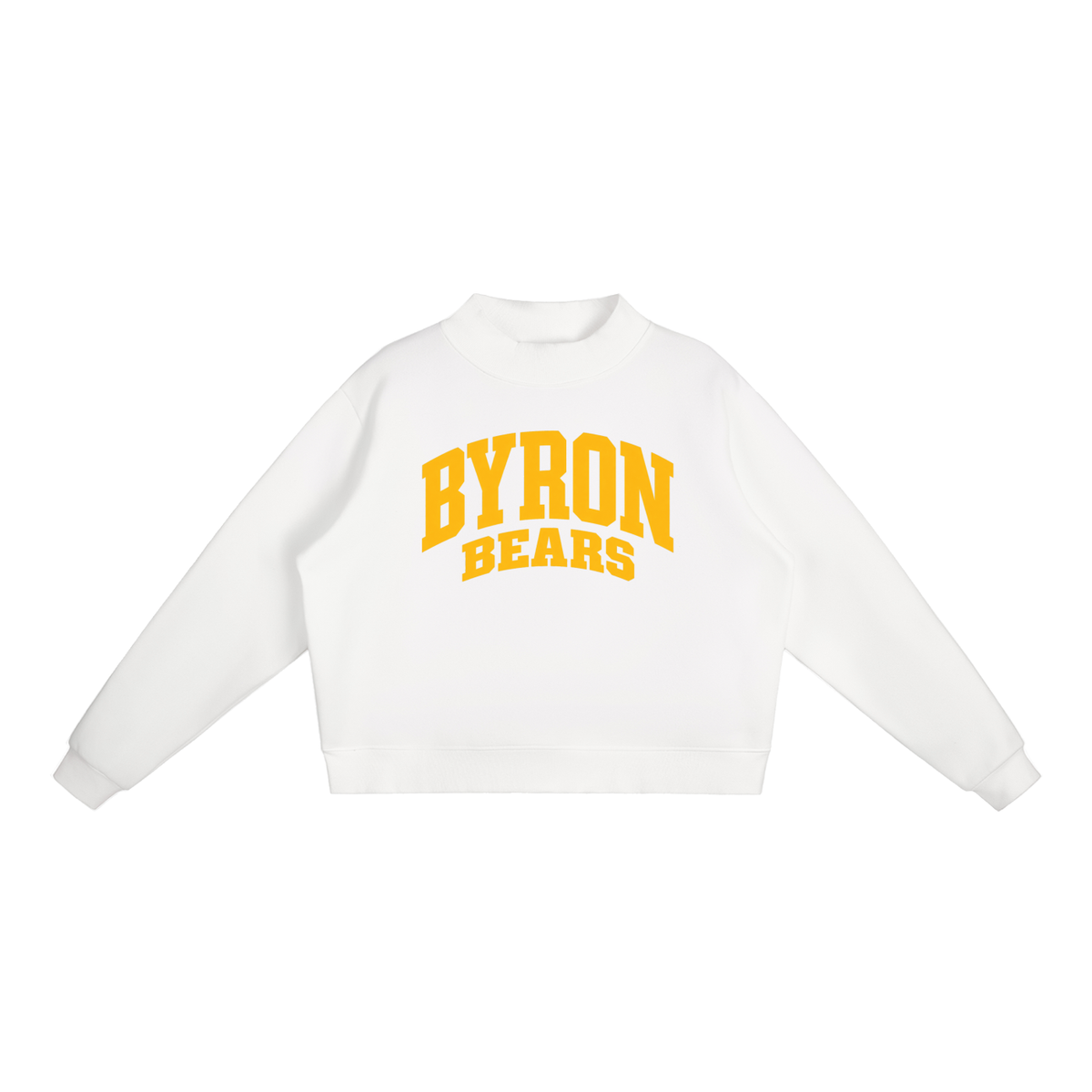 Essential Fleece Mock-Neck Crew Sweatshirt