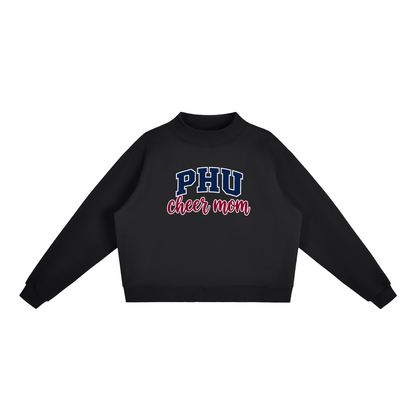 Cheer Mom Palm Harbor Essential Fleece Mock-Neck Crew Sweatshirt (printed)