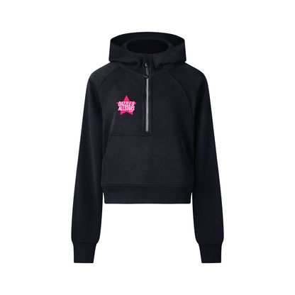 DUCropped Half-Zip Hoodie