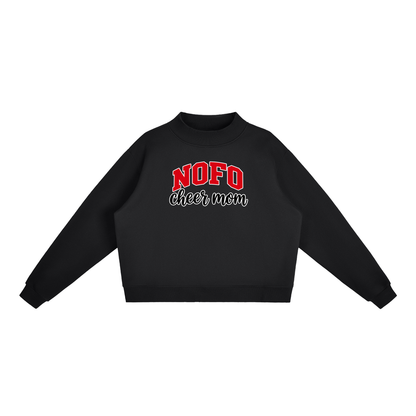 Cheer Mom North Fork Essential Fleece Mock-Neck Crew Sweatshirt (printed)