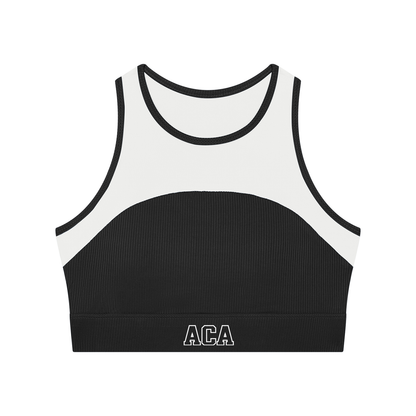ACA Women’s Paneled Crop Yoga Tank Top