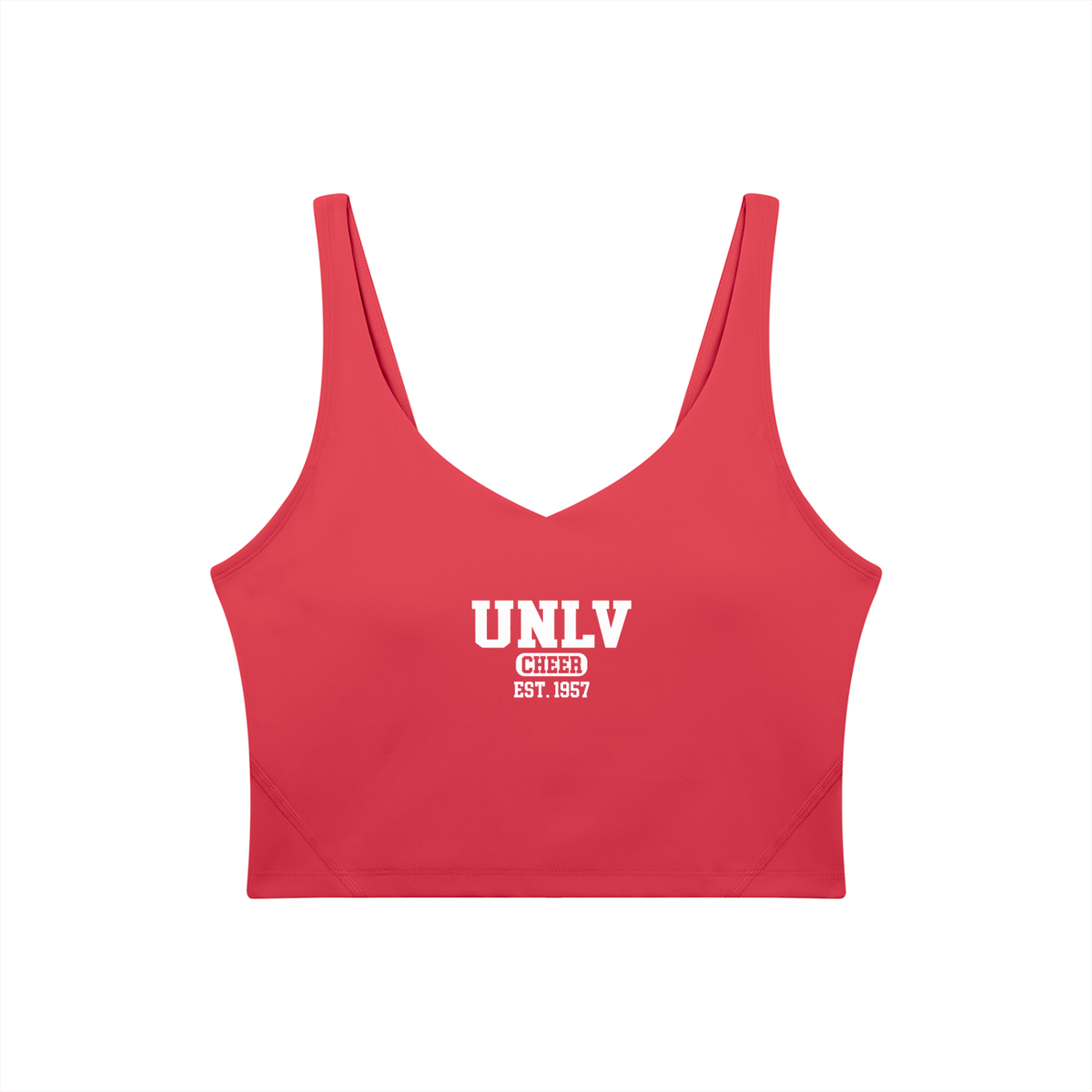 Old School UNLV Women's V-Neck Yoga Sports Bra