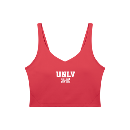 Old School UNLV Women's V-Neck Yoga Sports Bra