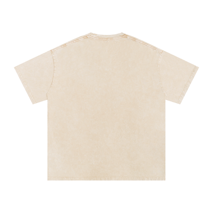Snow Washed Oversized Cotton T-Shirt