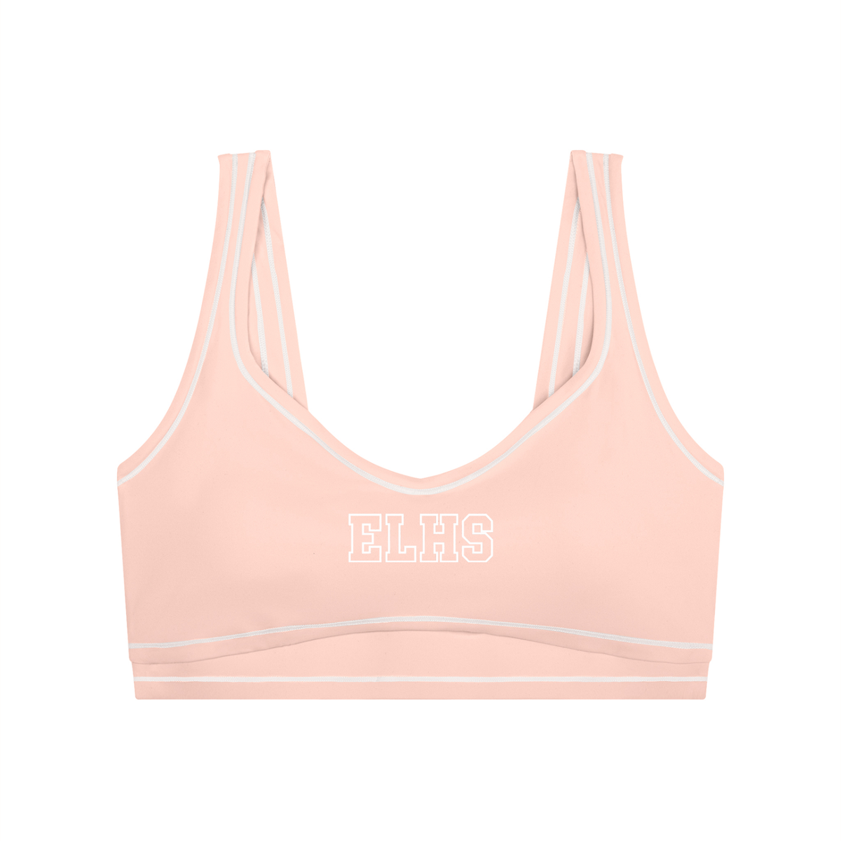 East Lyme Women’s Topstitching Yoga Sports Bra