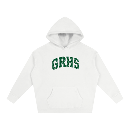 Polka Dot Green River Oversize Fleeced Hoodie