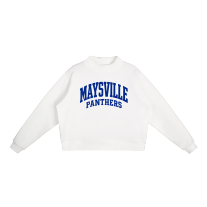 Basic 2 Maysville Essential Fleece Mock-Neck Crew Sweatshirt (printed)