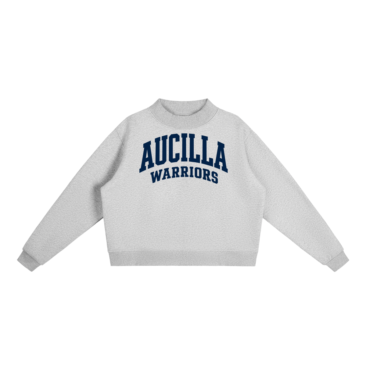 Basic 2 Aucilla Essential Fleece Mock-Neck Crew Sweatshirt