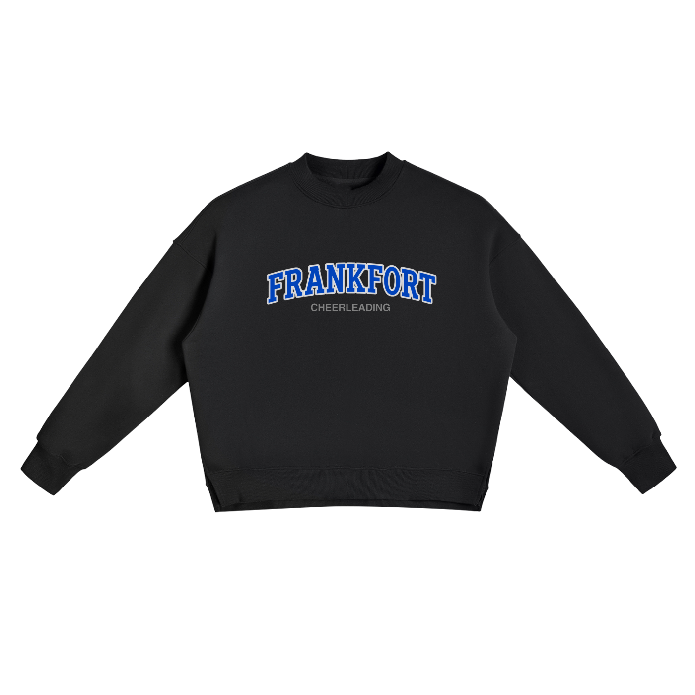 Basic Fleece Side Slit Crewneck Sweatshirt