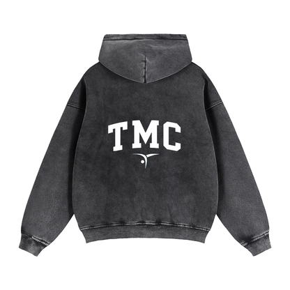 Zip-Through Boxy Fleece Hoodie