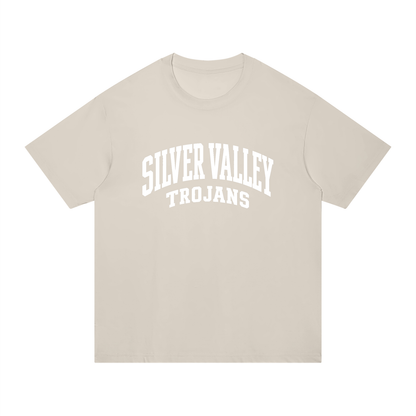 Basic 2 White Silver Valley Unisex Regular Fit Cotton T-Shirt