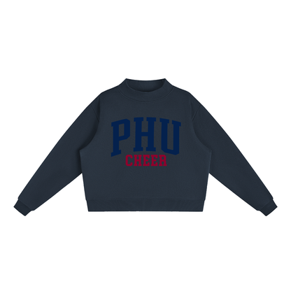 Basic 1 Palm Harbor Essential Fleece Mock-Neck Crew Sweatshirt (printed)